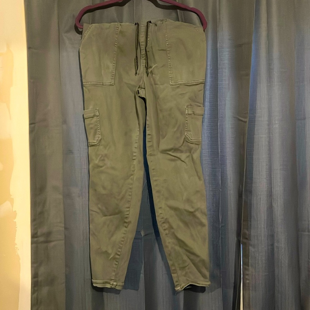 Olive Green Drawstring Cargo Pants | Size 12 | Maurice’s